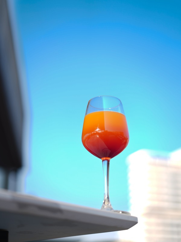 Aperol spritz against sky